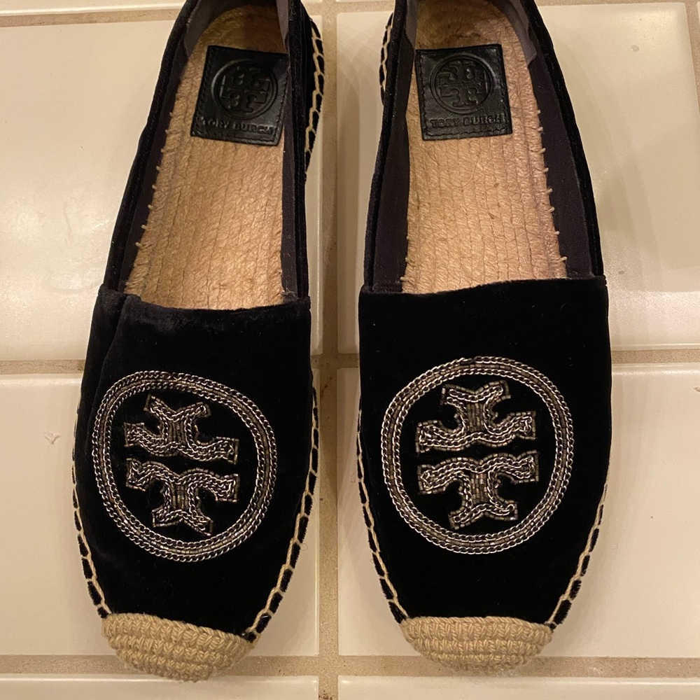 Tory Burch velvet shoes